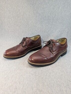 Johnston & Murphy Dress Shoes Men's 9.5W Brown Sheepskin Leather